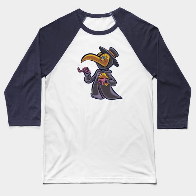 Plague Dr Baseball T-Shirt by majanation